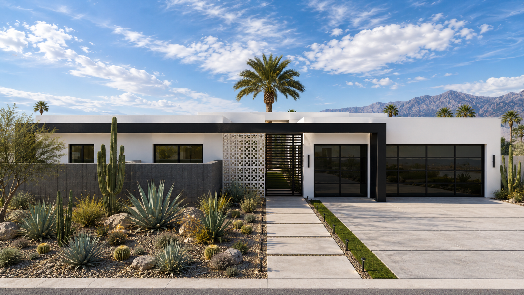 Detached ADU casita exterior — Pueo Palm Springs
